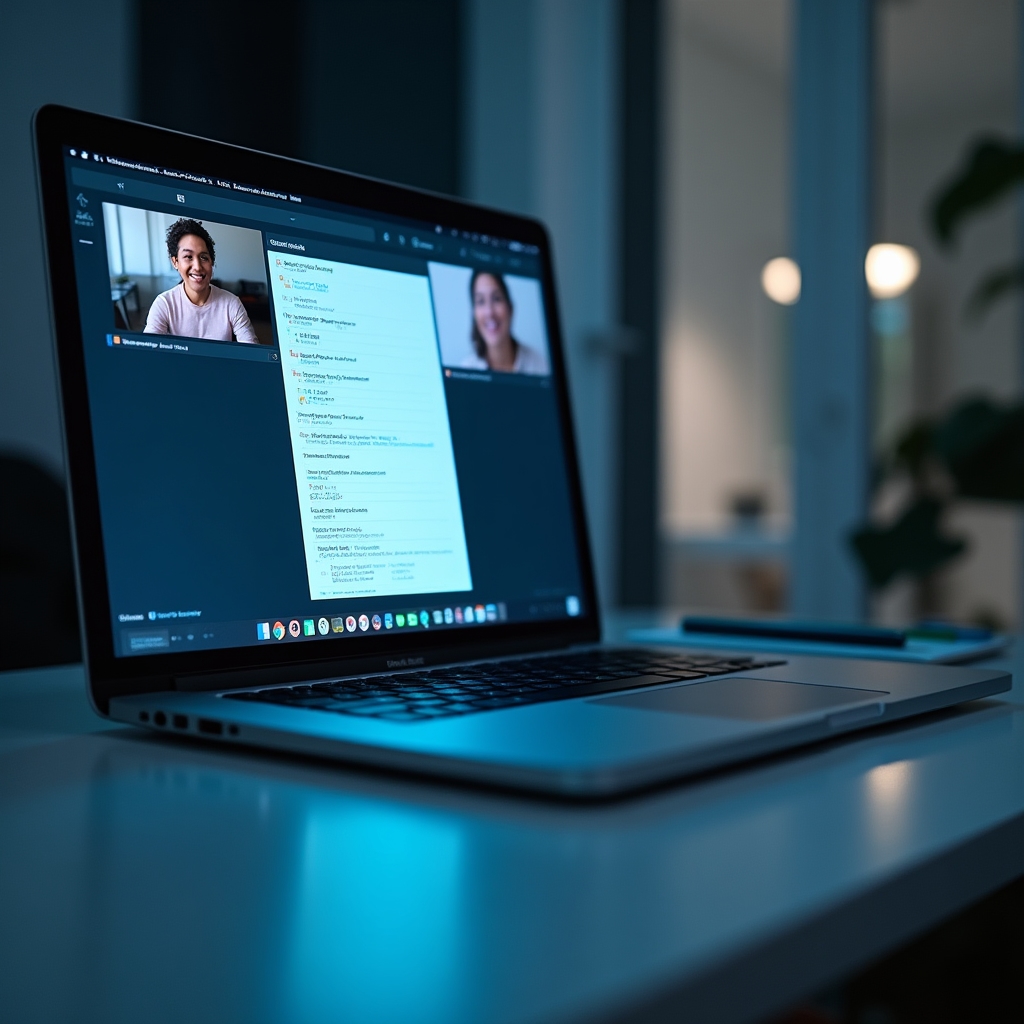 Pantalla de sesión de acompañamiento por videollamada